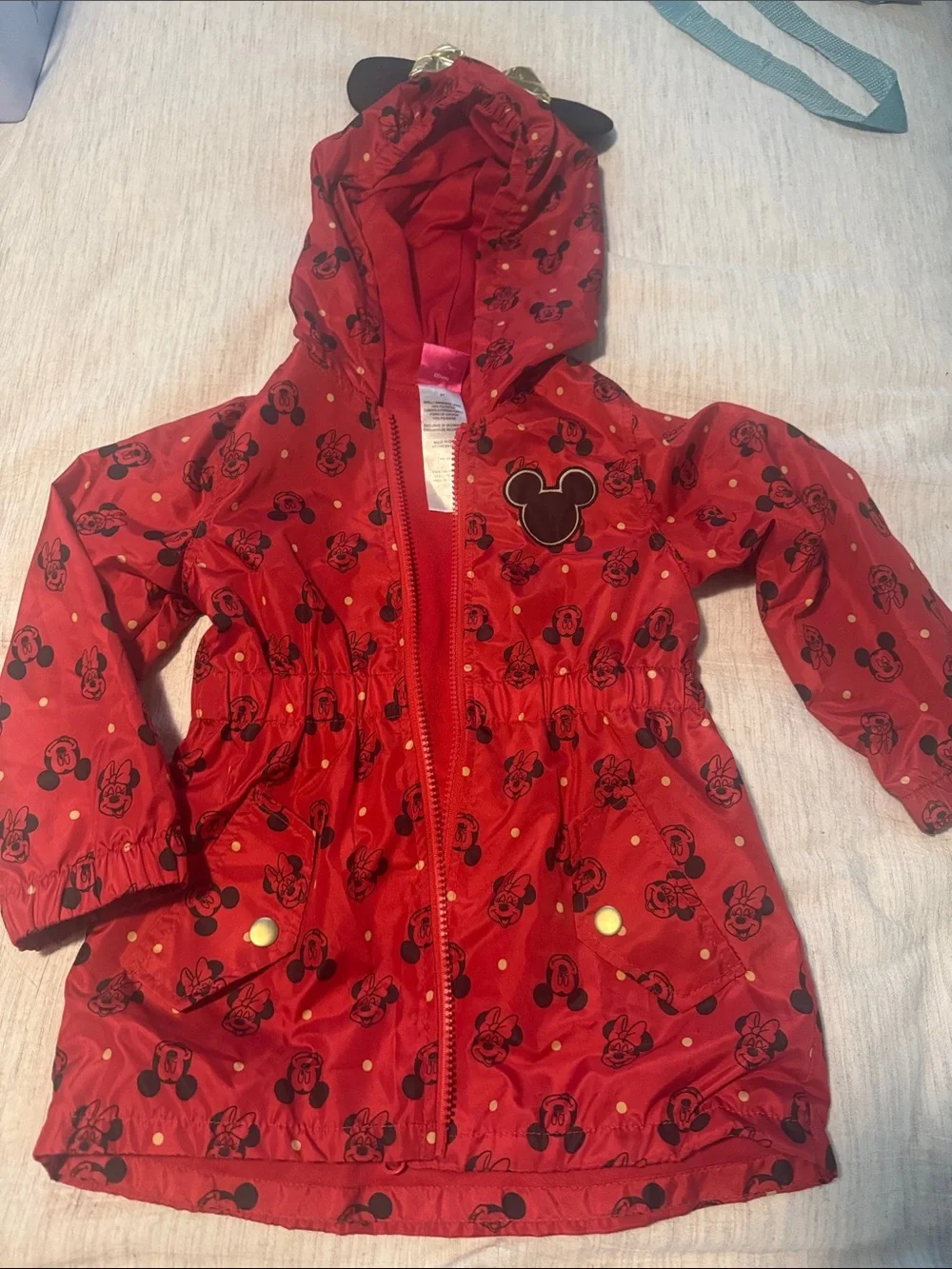 Disney Toddler Red Jacket with Hood (3T)